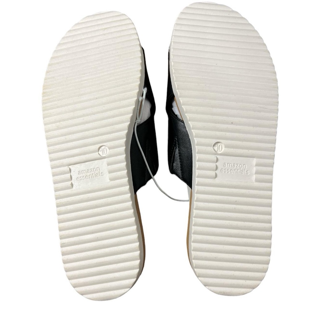NIB Amazon Essentials Criss Cross Sport Sandals Size 10 Black - Picture 3 of 5
